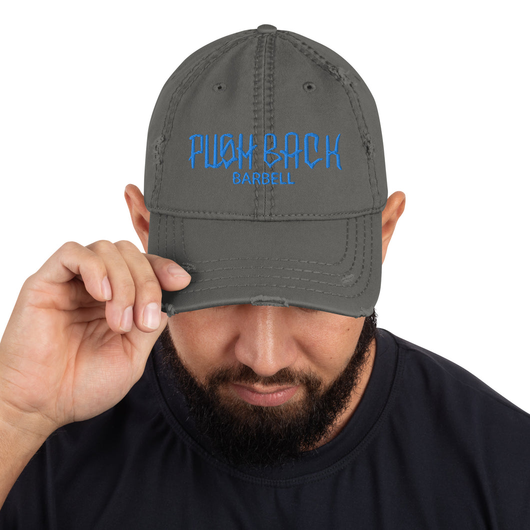 Push Back Distressed Dad Hat